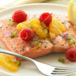 Citrus Salmon Fillets with BC Raspberry Salsa