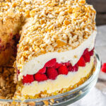 Layered Fresh BC Raspberry Icebox Pie