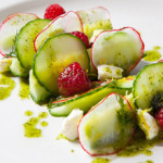 BC Raspberry & Cucumber Salad with Raspberry Vinegar