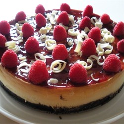 BC Raspberry White Chocolate Cheesecake
