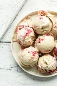 Raspberry Swirl Coconut Ice Cream