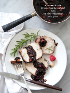 Pork Loin with Raspberry Glaze